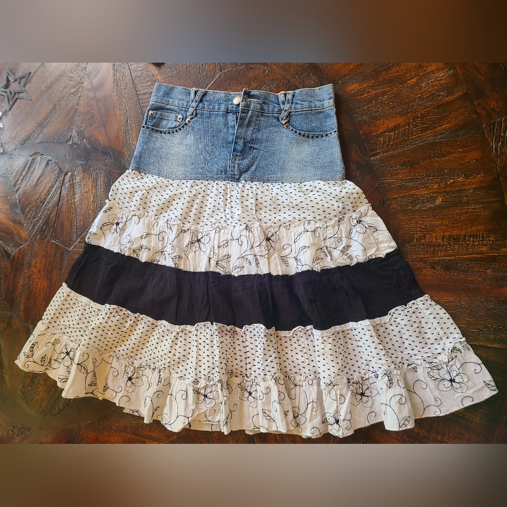 Jean Top Cotton Skirt